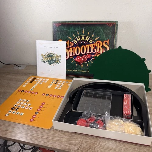Sharp Shooters COMPLETE Milton Bradley 1994 Dice Game New Open Box Vintage