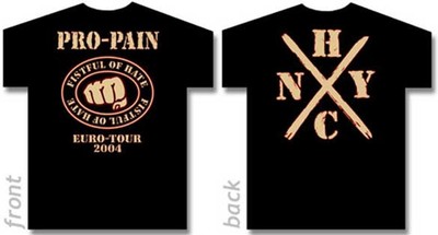 PRO-PAIN - Fistful of Hate - black - T-Shirt - Größe / Size XL - Neu 