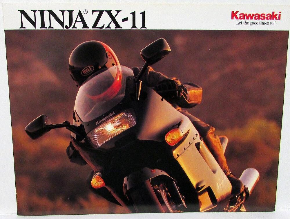 1990 Kawasaki Ninja ZX-11 Motorcycle Dealer Sales Brochure