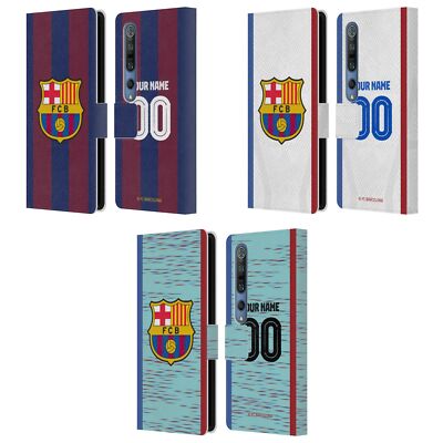 CUSTOM PERSONALIZED FC BARCELONA 2023/24 KIT LEATHER BOOK CASE FOR XIAOMI PHONES