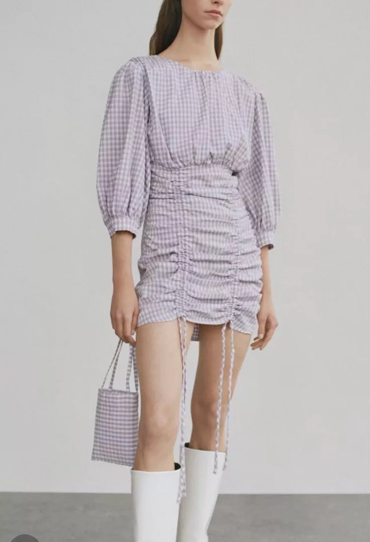 Zara hotsell gingham dress