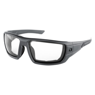 Bobster  Mission Matte Gray Frame Smoked, Clear Lens