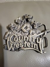 COUNTRY WESTERN MUSIC BELT BUCKLE