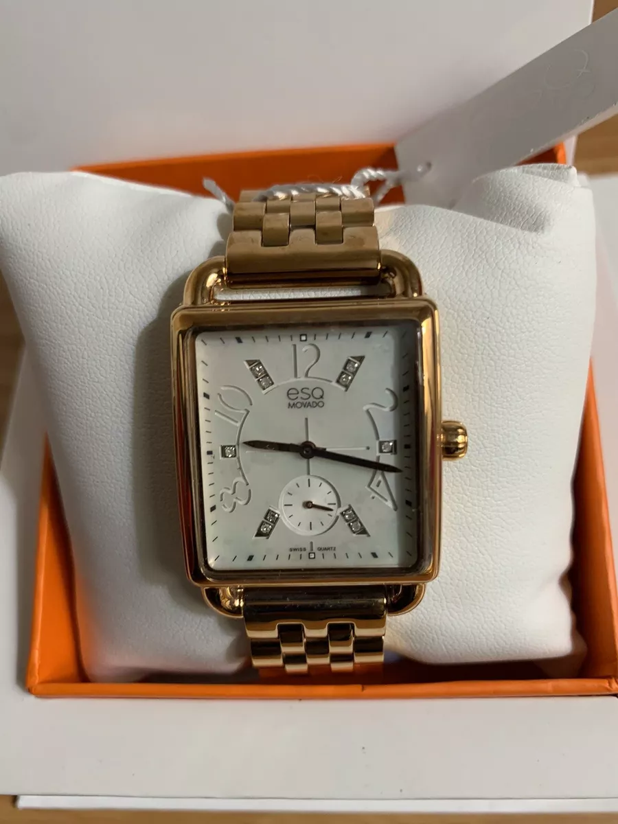 BRAND NEW ESQ Movado Women s Origin Rose Gold MOP Diamond Dial