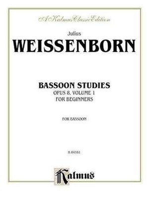 Bassoon Studies for Beginners, Opus 8 : Bassoon Studies, Paperback by Weissen...