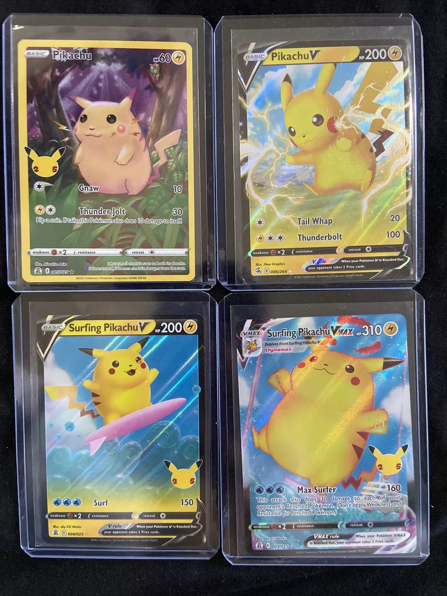  Surfing Pikachu V & Vmax 008/025 & 009/025