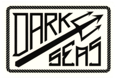 Dark Seas Clothing Sticker Adrian Lopez Schwarz Weiß 13,5x9cm Rechteckig
