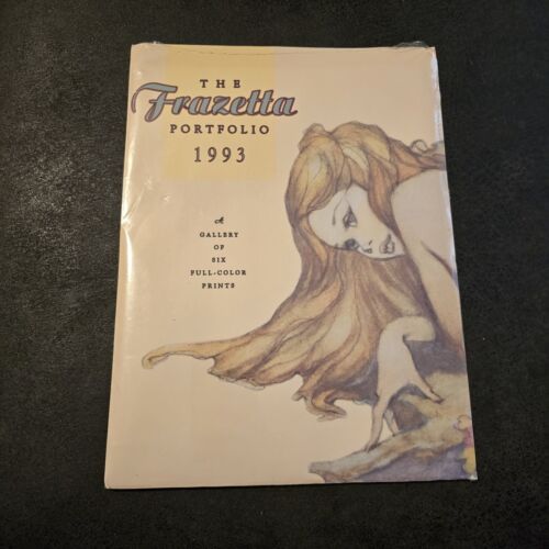 Vintage 1993 The Frank Frazetta Portfolio 8.5x11 Erotic Gallery 6 Art Prints NOS