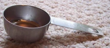 1/4 CUP Measuring Cup Stainless Steel Unbranded Made in Hong Kong