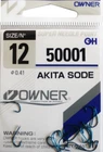 Owner Hooks AKITA SODE 50001 Various Sizes Blue Fishing Hook Trout Hoes