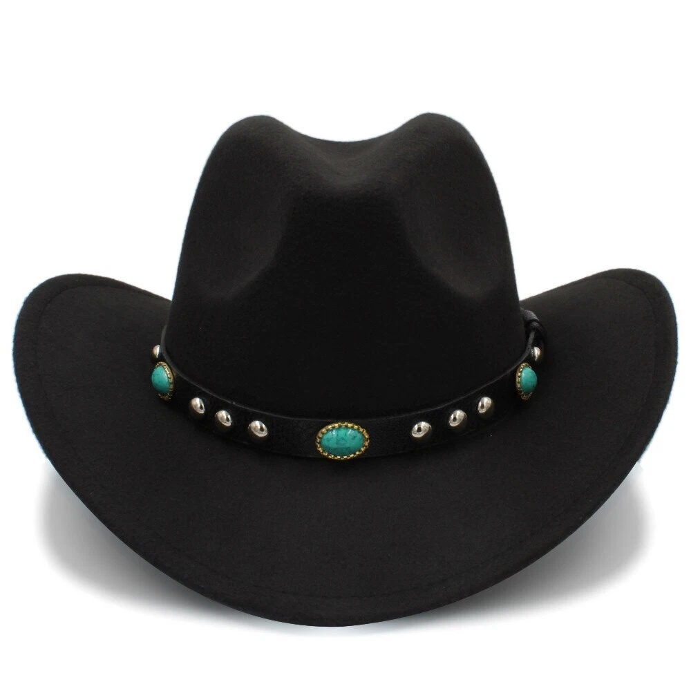 Black cowgirl hat sales