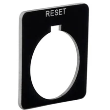 Square D 9001 KN223BP Pushbutton Selector Switch 30mm Legend Plate Black