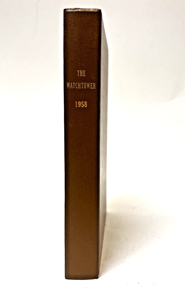 Jehovah's Witness The Watchtower 1958 Hardcover Bound - Image 2 of 4
