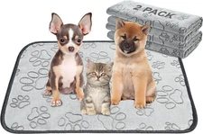 Reusable Puppy Pads, 2 Pack Washable Pee Pads for Dogs, Waterproof Non Slip Wee