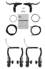 Shimano V-Brake Brake Set Levers Deore BL-T611 BR-T 610 with Cable Sleeve Black
