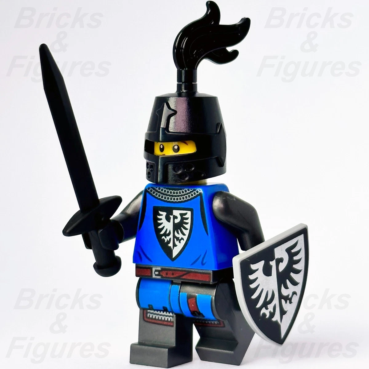 LEGO Black Falcon Knight Castle Minifigure Lion Knights 10305 cas576 w Shield
