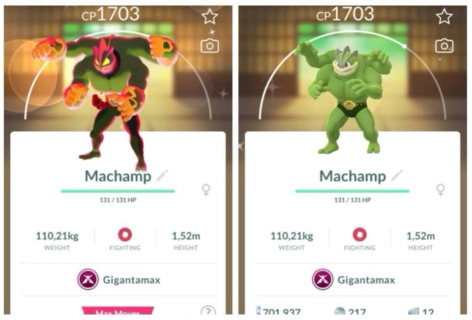 Pokémon Go -- Shiny Gigantamax Machamp 20K DUST---Fast Shipping