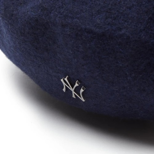 New Era Wool Beret New York Yankees Metal Pin Navy Felt L/XL approx. 61 cm - Picture 4 of 6