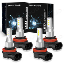 4x H11+H11 LED Combo Headlight Bulbs High Low Beam Kit For ford Fusion 2018-2020