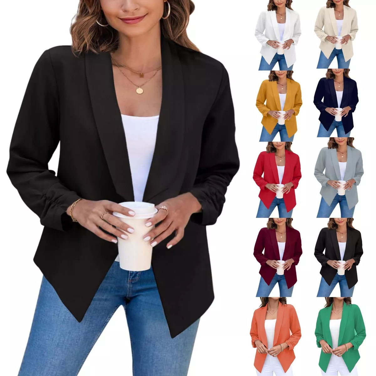 3 quarter cheap length blazer