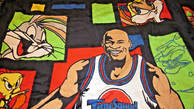 Vintage 1996 Space Jam Looney Tunes Michael Jordan Beach Bath Towel 30'' X 60''