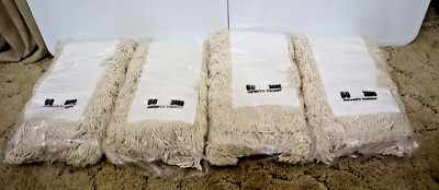 Lot of 4 New Commercial Grade Infinity Twist Dry Dust Mop Head 60'' x 6'' 3A06 