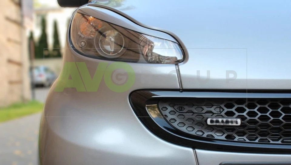 Headlight Eyelids for Smart Fortwo 2007-2014 C451 v2 ABS Matt - Imagem 2 de 4