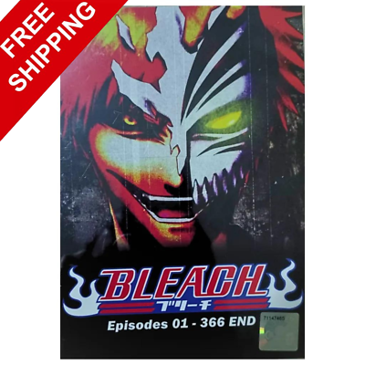 Bleach Complete Set (Vol.1-366 END+ 4 Movies + 2SP) English Dub