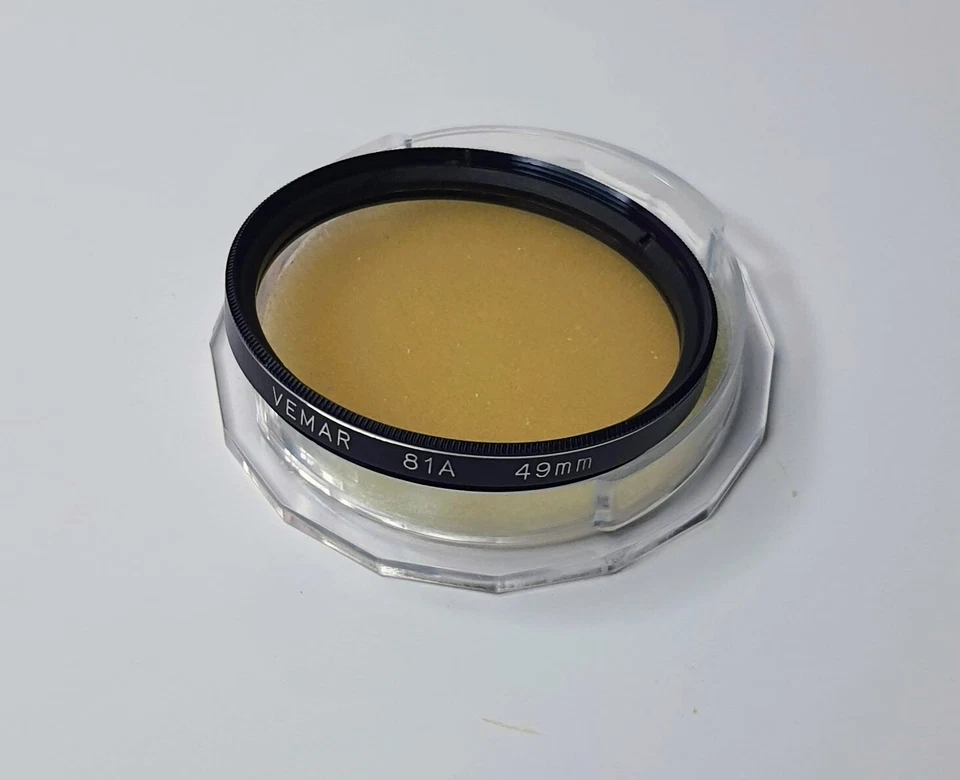 Genuine Vemar 49mm 81A 81-A 81 A Color Conversion Glass Lens Filter Japan 49 mm - Image 2 of 3