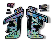 FOX 40 Rhythm 2021 Fork Decals Suspension Sticker Adhesive Oil Slick 1