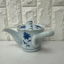 Arita Shingama Aoka Inokichi Floral Kyusu Japanese Teapot