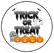 TRICK OR TREAT HALLOWEEN ENVELOPE SEALS LABELS STICKERS PARTY FAVORS
