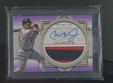 2022 Topps Definitive Cal Ripken Jr Baltimore Orioles HOF Patch AUTO 3/5
