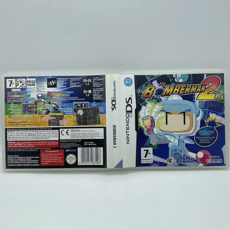 BOMBERMAN 2 per NINTENDO DS  2DS 3DS NDS PAL ITALIANO ECCELLENTE E COMPLETO RARO, foto 2 di 4