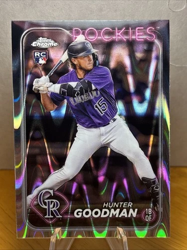 2024 Topps Chrome Hunter Goodman Rookie Raywave Refractor #99 Colorado Rockies