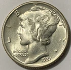 1937 P Mercury Dime Gem Brilliant Uncirculated Gem BU Coin