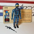 GI Joe Cobra Trooper 1982 v1 *COMPLETE w/Card, Excellent!* Straight Arm Vintage
