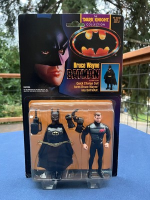Quick Change Bruce Wayne Vintage Kenner Dark Knight Collection - MINT Crisp Card