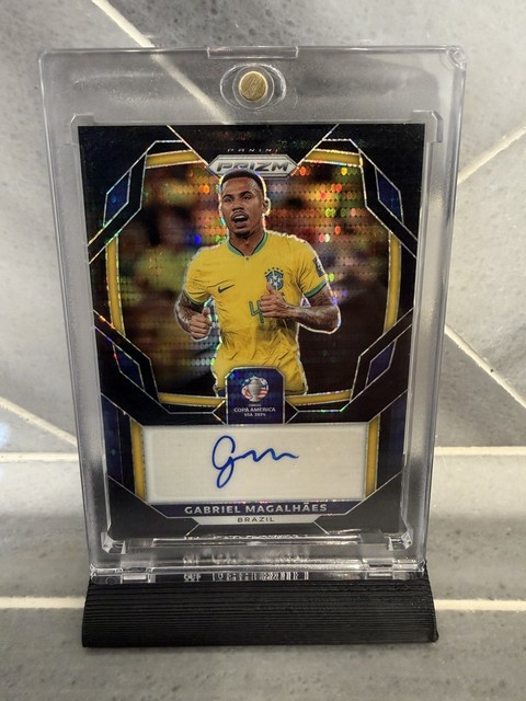 1 of 1 2024 PANINI PRIZM COPA AMERICA GABRIEL MAGALHAES 1/1 AUTO BRAZIL ARSENAL
