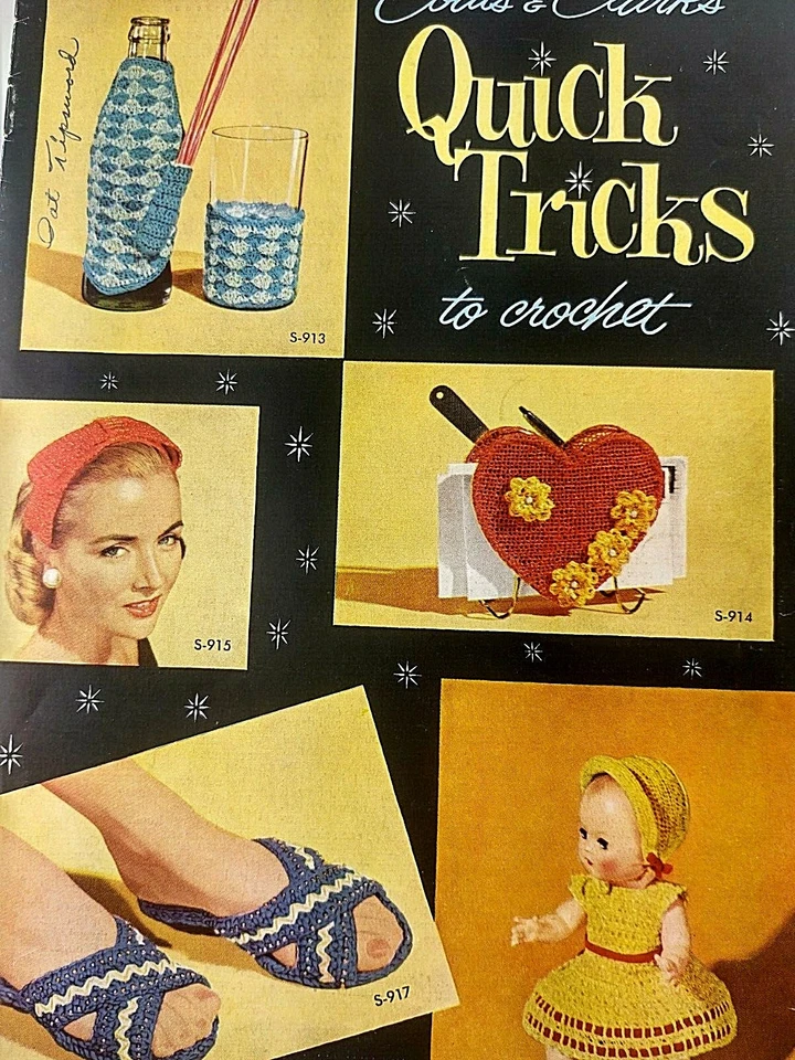 Vintage Book Quick Tricks Crochet Book And Kitchen Crochet Speed Cro Sheen  pp - Image 2 of 3