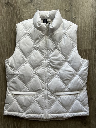 Gap Puffer Down quilted vest white size 