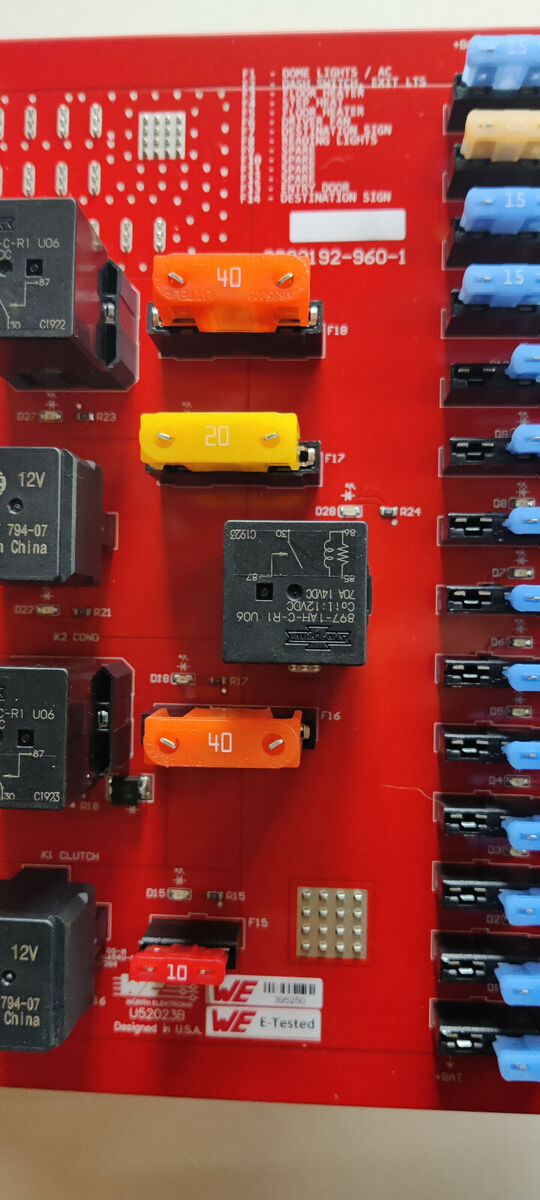 Champion Bus Central Electrical Panel 0032192-960-1 EP4 18 Champion Bus Central Electrical Panel 0032192-960-1 EP4 18