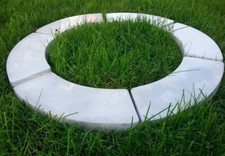 Baumumrandung, Baumringe 6 Elemente, Skulptur Steinguss Gartenfiguren Gartendeko