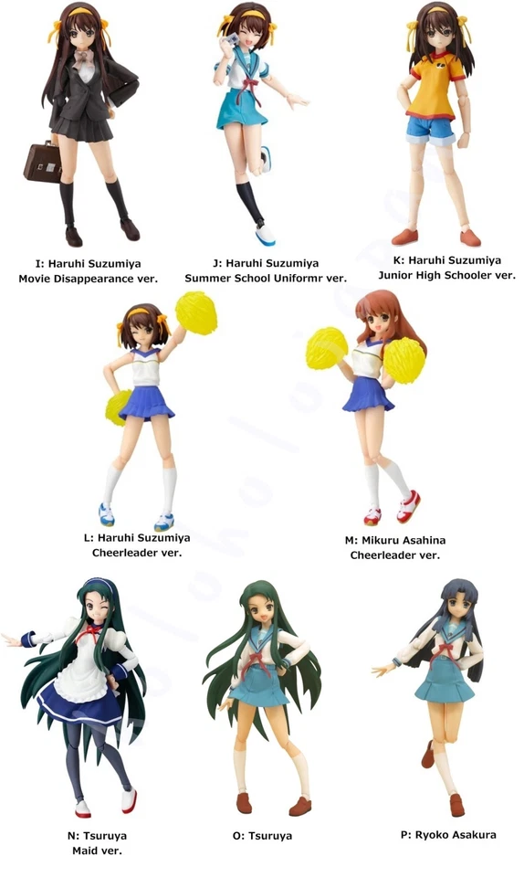 Figura de acción de personajes de la serie Haruhi Suzumiya de anime figma genuina de Japón Foto 2 de 2