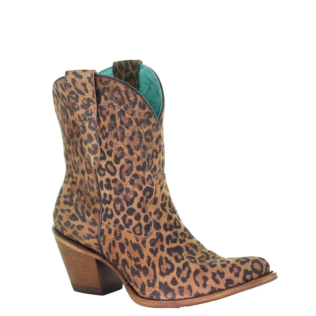 Animal Print Casual Western Boots for Women