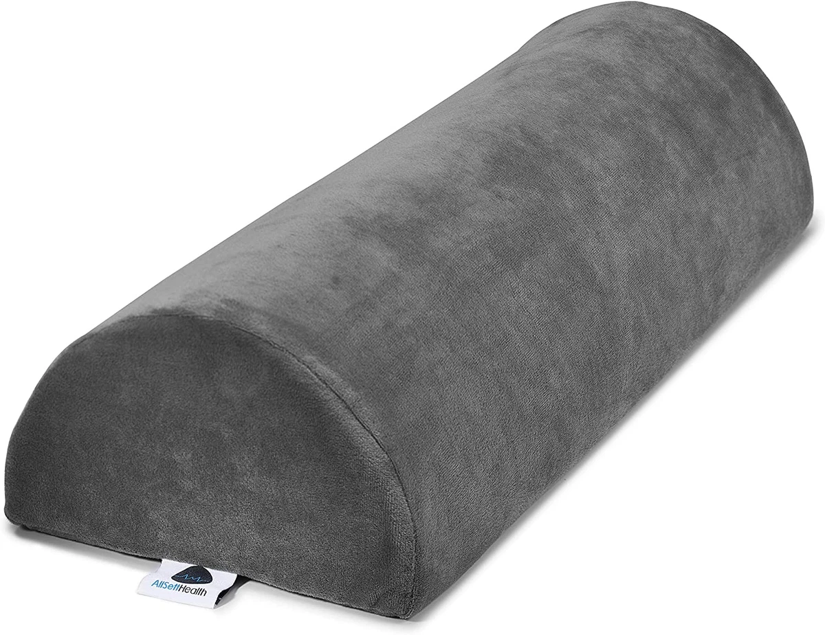 Allsett Health Large Half Moon Bolster Pillow for Legs Knees