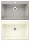 Blanco Corence 33" Super Single Kitchen Sink Drop-In/Undermount 443015, 443018