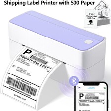 Phomemo 241BT 4X6 Wireless Shipping Label Printer Thermal Printer w/ 500 Labels