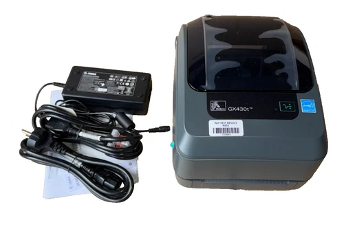 Zebra GX430t Label Printer Direct Thermal Transfer 300dpi Ethernet USB Serial