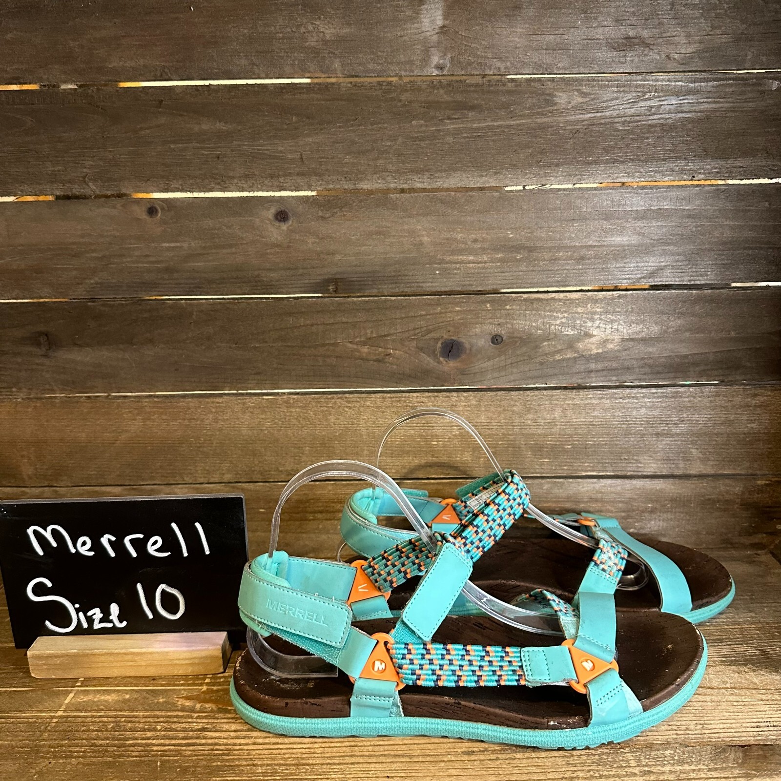 Sandali donna Merrell Around Town Sunvue blu casual sportivi comodi taglia 10 M